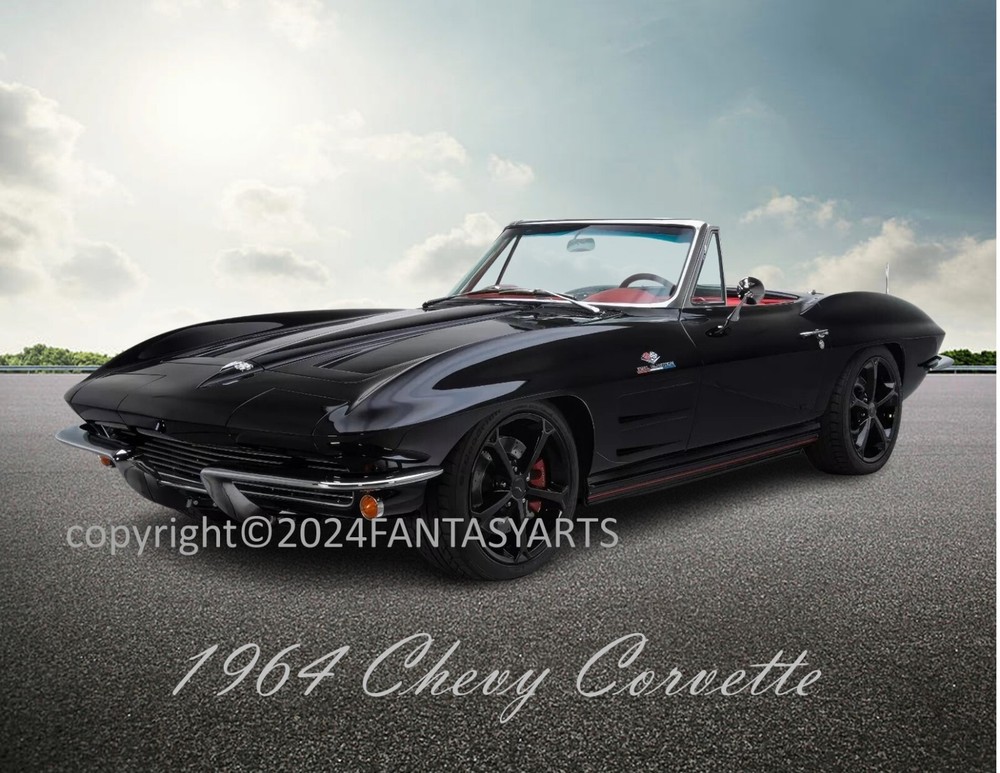 1964 Chevy Corvette Muscle Car Premium Glossy Photo Print 8