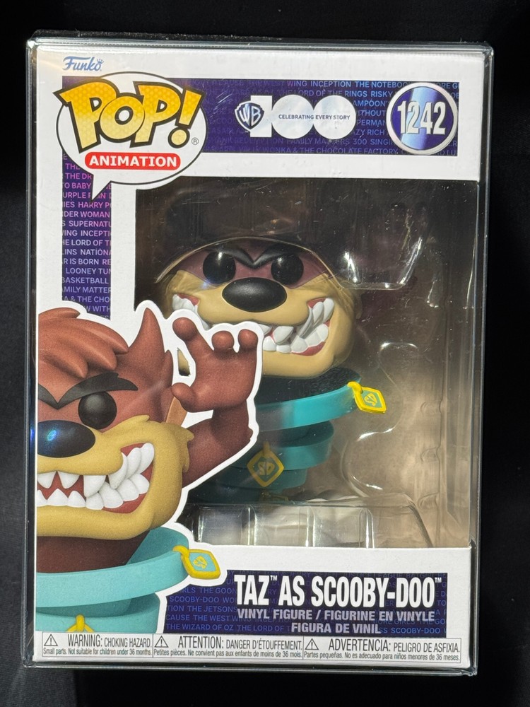 Funko Pop TAZ as scooby-doo #1242 vinyl figure w/ pop protector