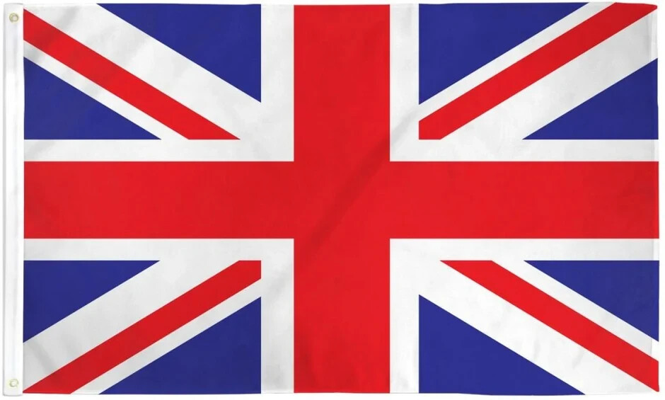 UK 3x5ft Polyester Flag - British United Kingdom National Banner