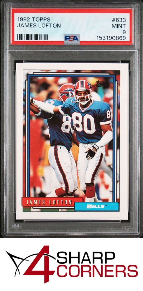 1992 Topps #633 James Lofton Bills Hof Pop 3 Psa 9Get unbeatable industry-low consignment rates at 4SC!