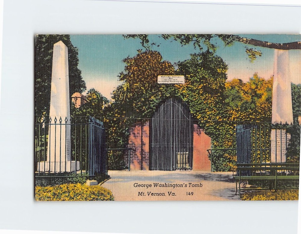 Postcard George Washingtons Tomb Mount Vernon Virginia USA