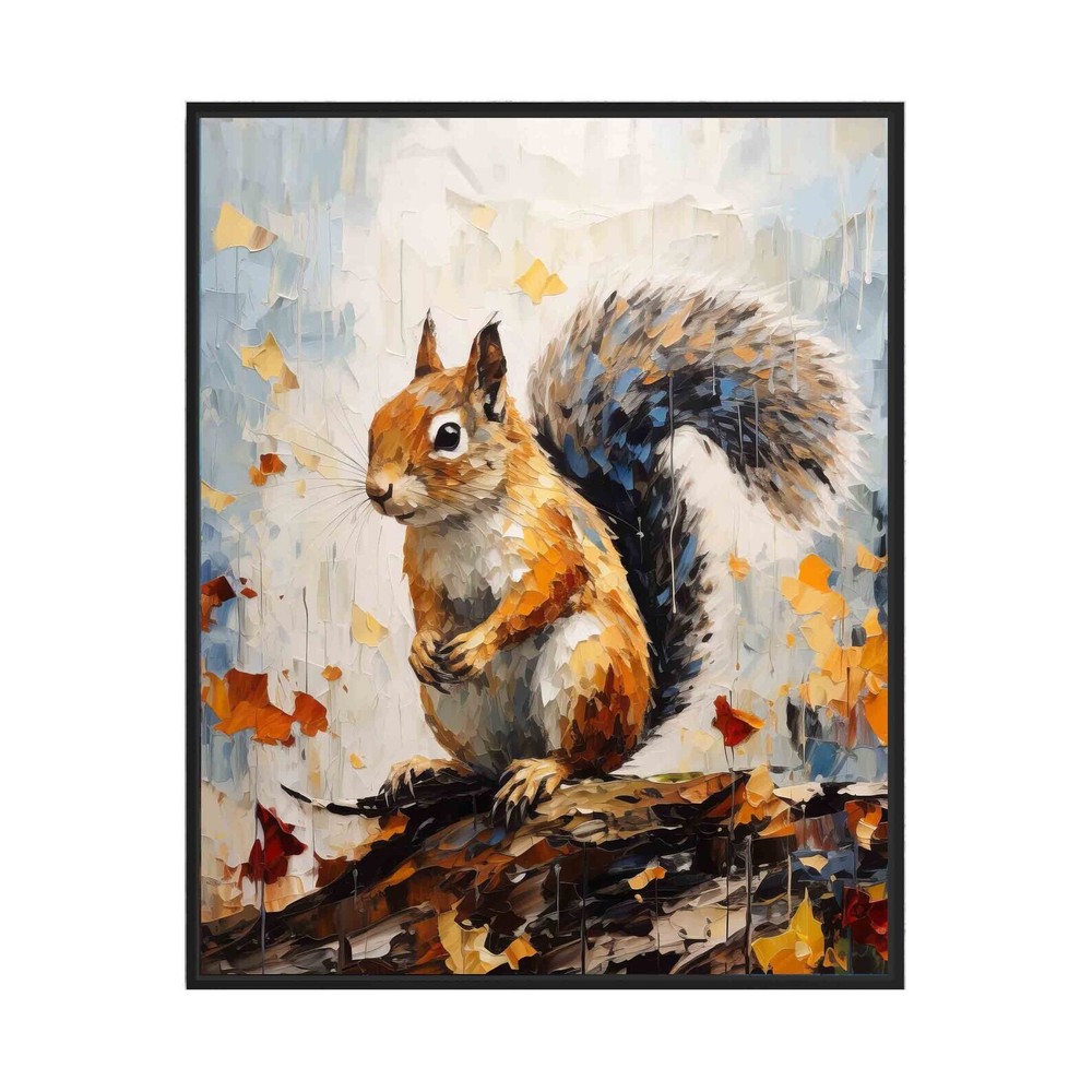 Squirrel Art Print Posters Animal Abstracts Wall Art Painting Decoration Gifts