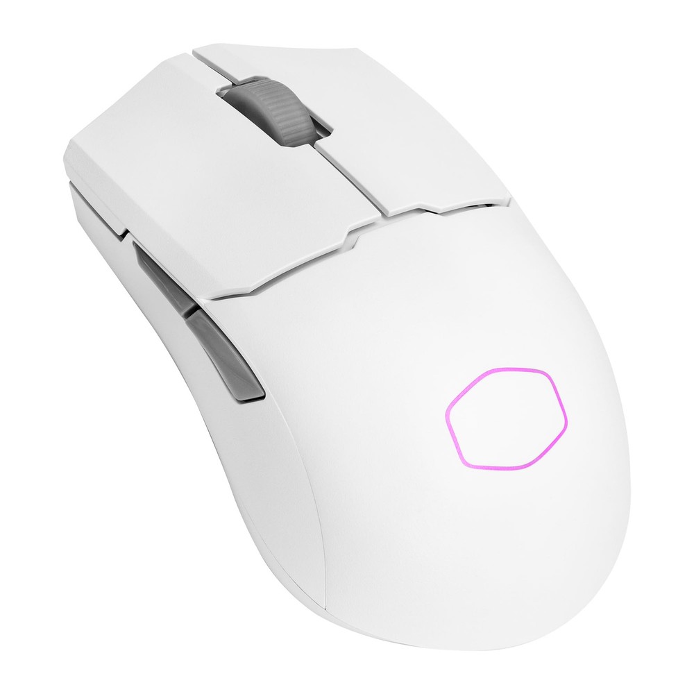 MM712 Wireless Gaming Mouse White 19K DPI Adjustable 2.4GHz Bluetooth
