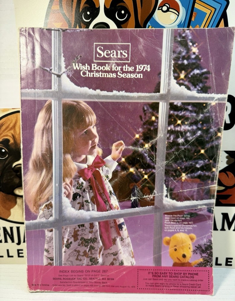 RARE Vintage Sears 1974 Christmas Book Toy Wish Catalog Toys Holidays Electronic