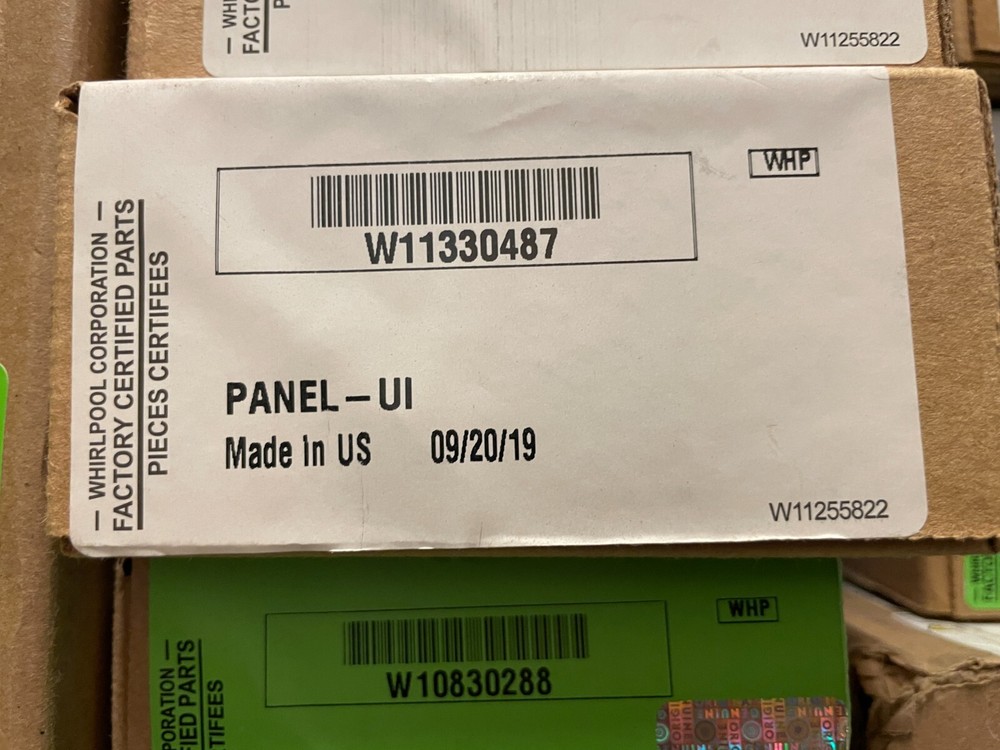 NEW OEM  Whirlpool Refrigerator PANEL-UI W11330487 W11533213 W10904866 D22 D43