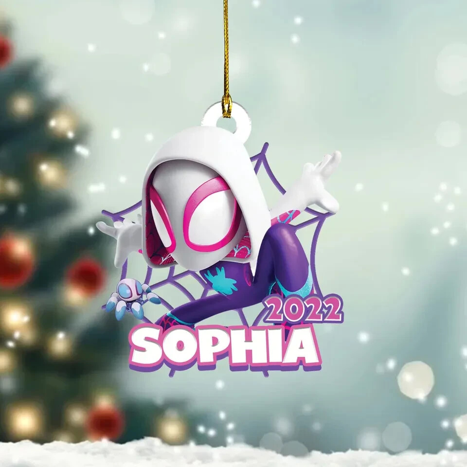 Personalized Spidey And His Amazing Ornament, Decor Gift