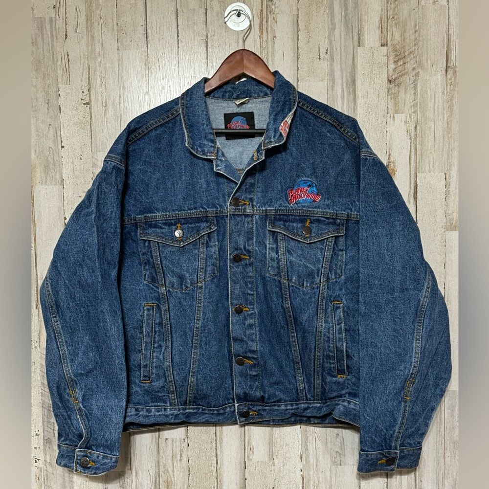 Vintage Planet Hollywood Orlando Denim Jacket XL