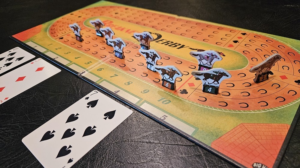 Breakneck Derby Pizza Box Edition - Poker Meets Horse Racing Board Game