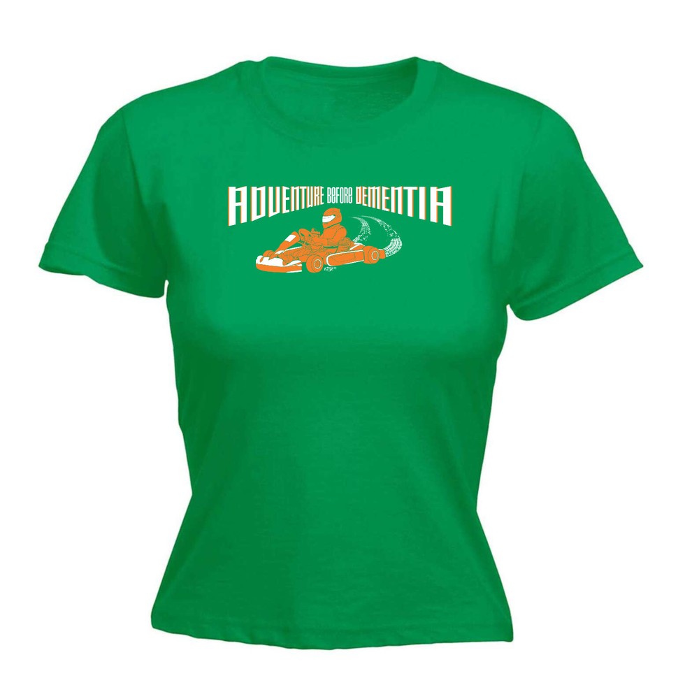 Go Kart Adventure Before - Womens T Shirt Funny T-Shirt Novelty gift tshirt