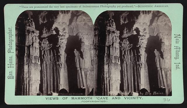 Photo:New Albany Ind 1892 Egyptian Temple Mammoth Cave View Photograph
