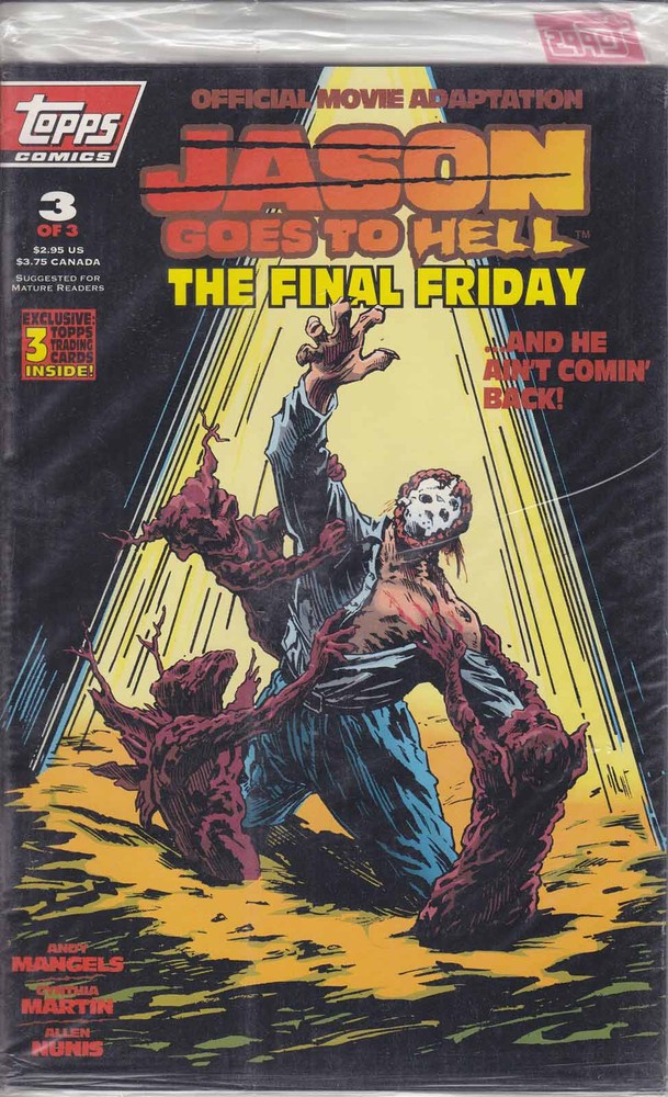 Jason Goes to Hell The Final Friday #3 VF Topps Trading Card Friday the 13th