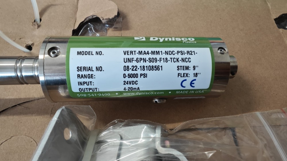Dynisco MA4 Melt Pressure Transducer R21 6-Pin UNF – Industrial Sensor