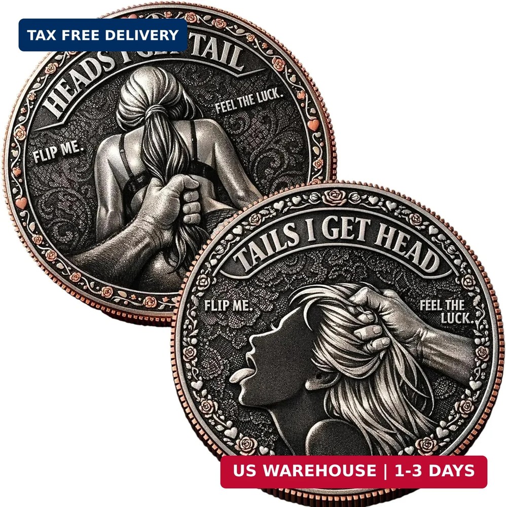 Funny Heads or Tails Decision Coin - 