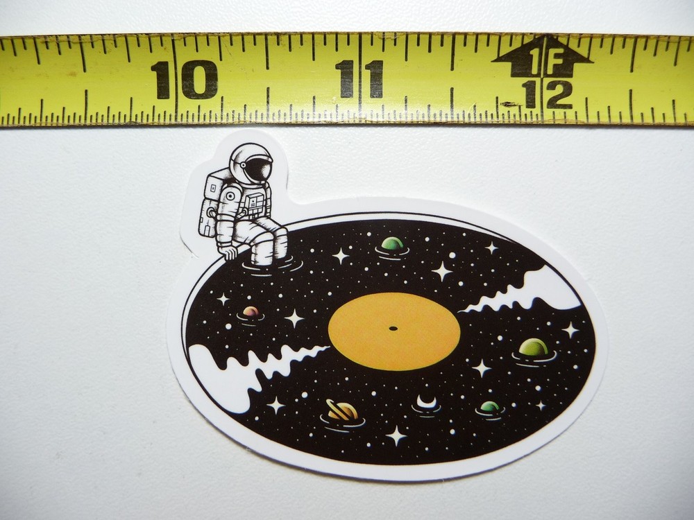 Astronaut Universe Pool LP Record Sticker Decal Band Music
