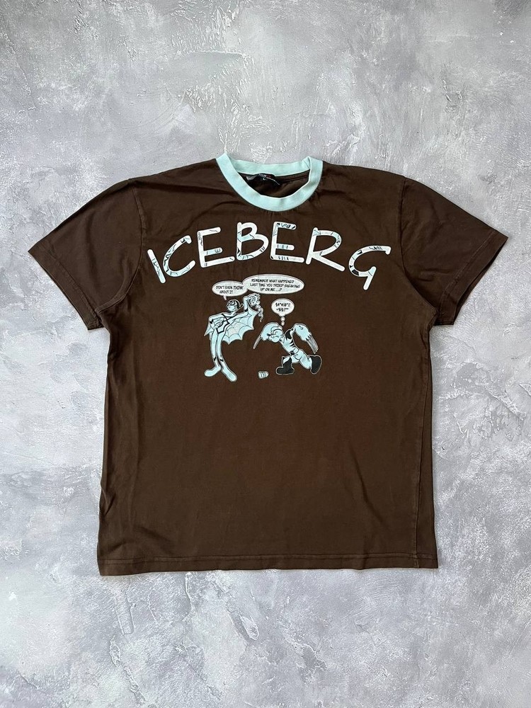 Iceberg History Iceb Popeye Marvel Cotton T-Shirt Man Italy Vintage