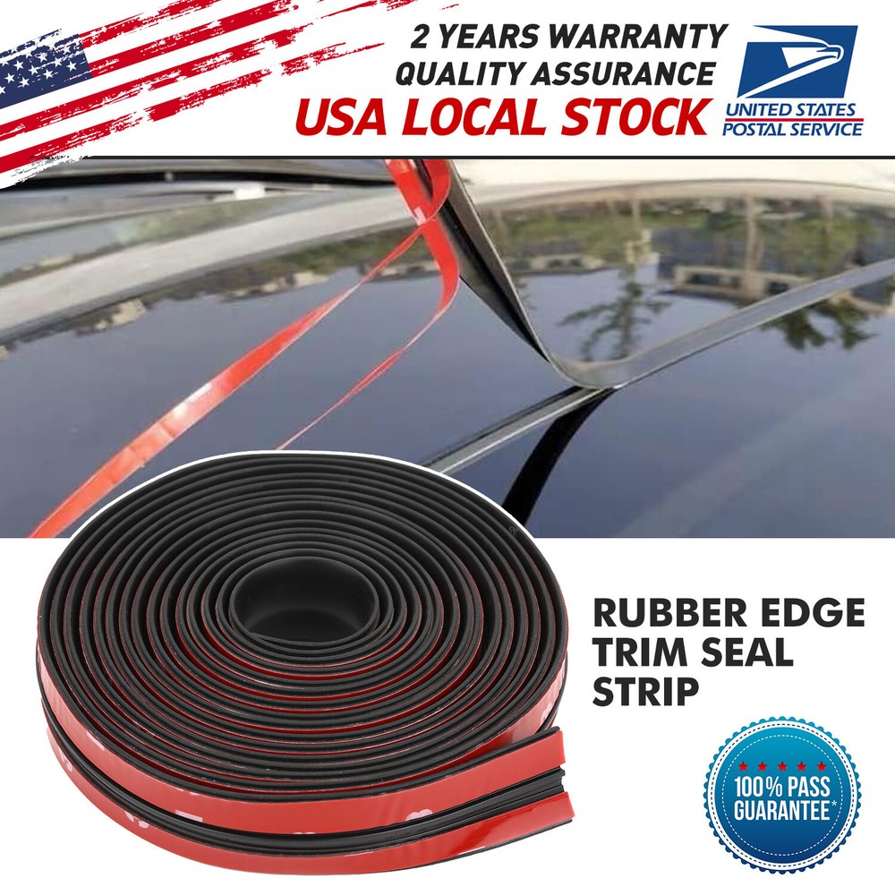 30ft T Shape Car Door Edge Trim Guard Rubber Seal Window Fit for Chevrolet Buick