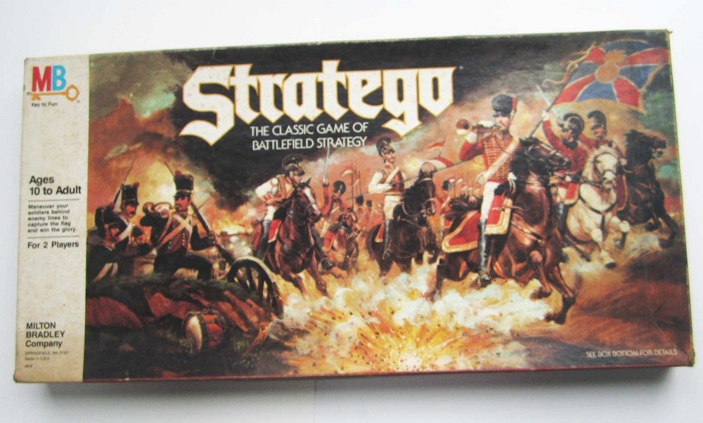 Stratego Board Game 1986 Milton Bradley Complete Strategy In Box Vintage 1980s
