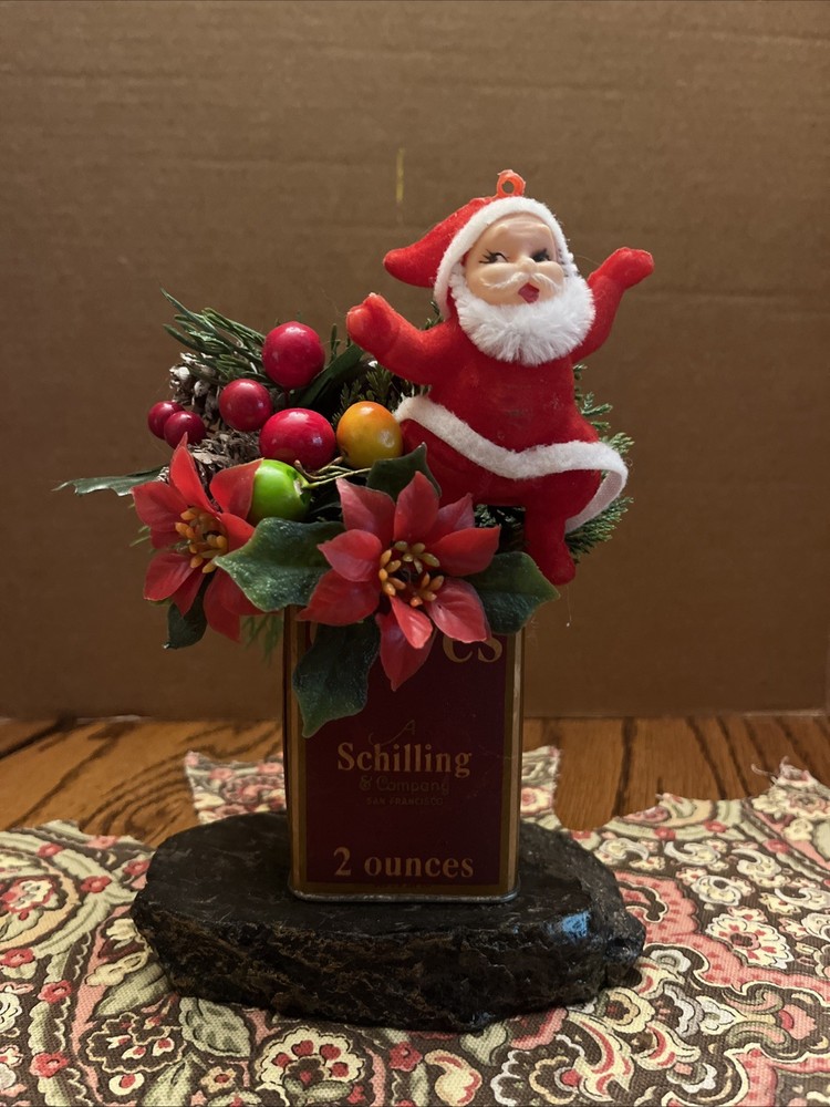 Vintage Christmas Floral Arrangement