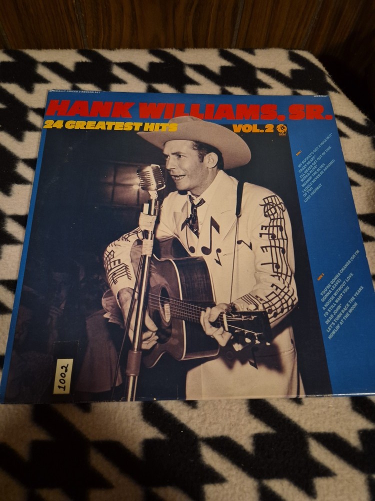 Hank Williams Sr. -24 Greatest Hits Vol. 2 -Vinyl 1977 MGM – MG-2-5401