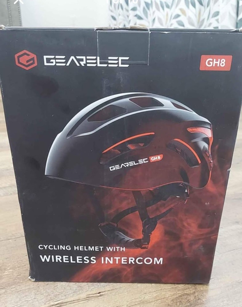 GEARELEC GH8 Bluetooth Bike Helmet with Wireless Intercom, Remote & LED Lights for Cycling Safety