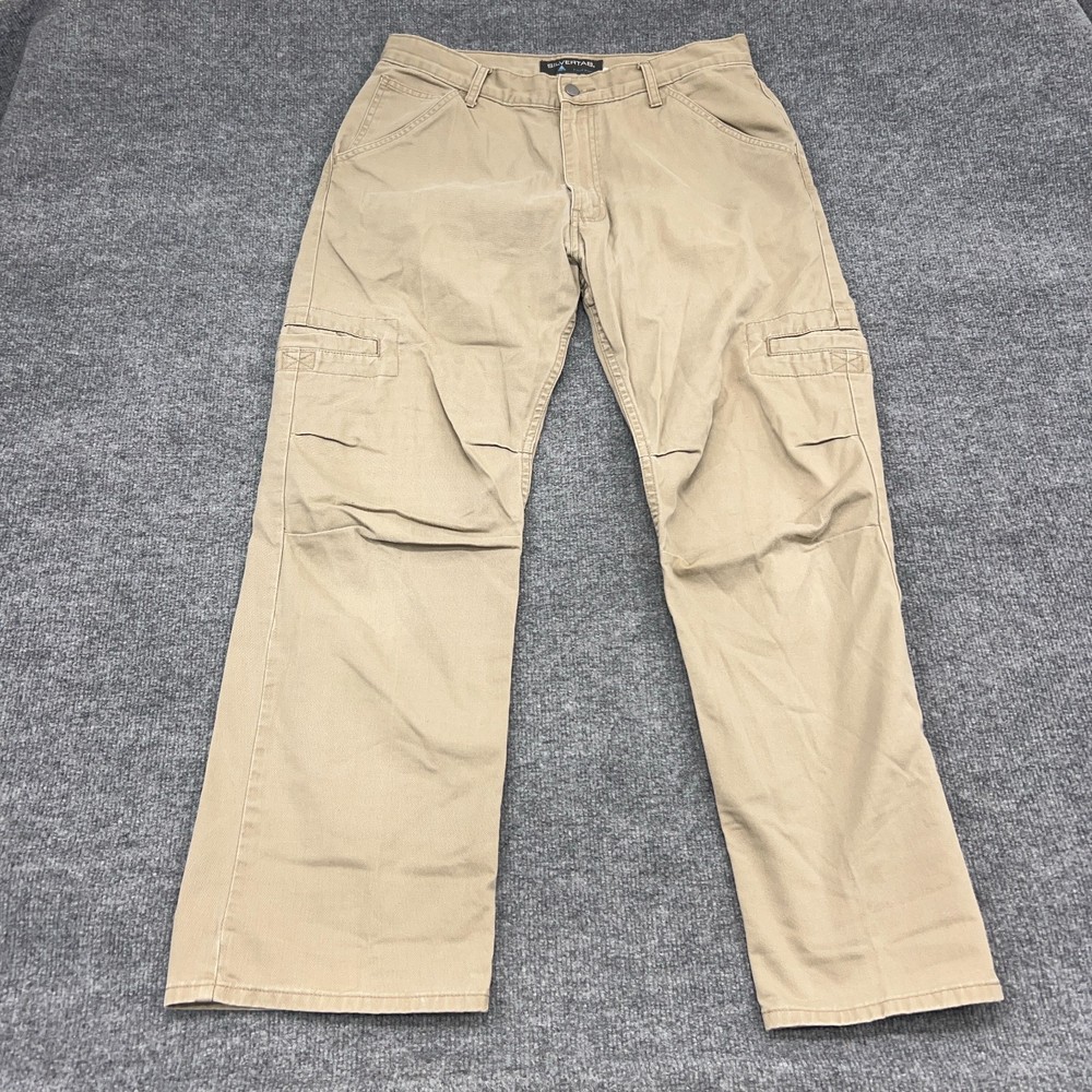 Vintage Levis Silvertab Pants 34x30 Khaki Tan Baggy Cargo Leg Skate Y2K