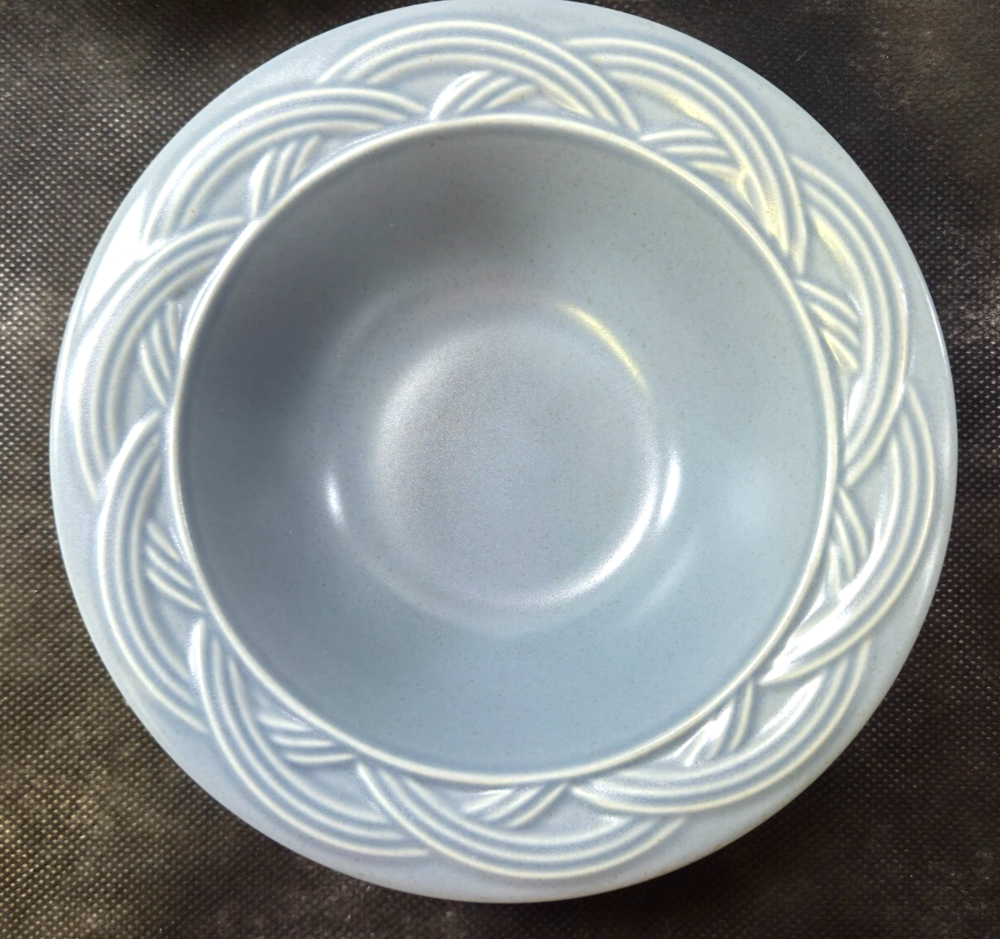 Pfaltzgraff Acadia Bay Blue Rim 6.5 Inch Soup Cereal Bowl-image