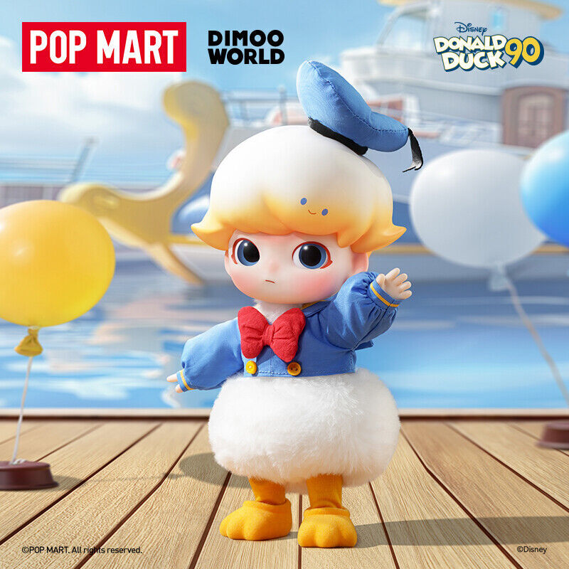POPMART DIMOO Donald Duck 1/8 Cute Mobile Doll Toy Collectible Figure Gift