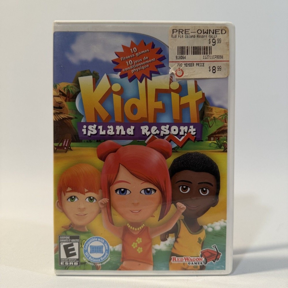 Kid Fit Island Resort Nintendo Wii Kids Fitness Sports Video Game