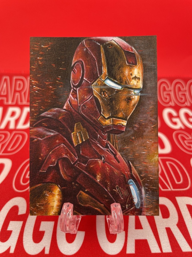 GGC Studio Marvel Iron Man Artist Hand Drawn Auto Sketch Card 1/1