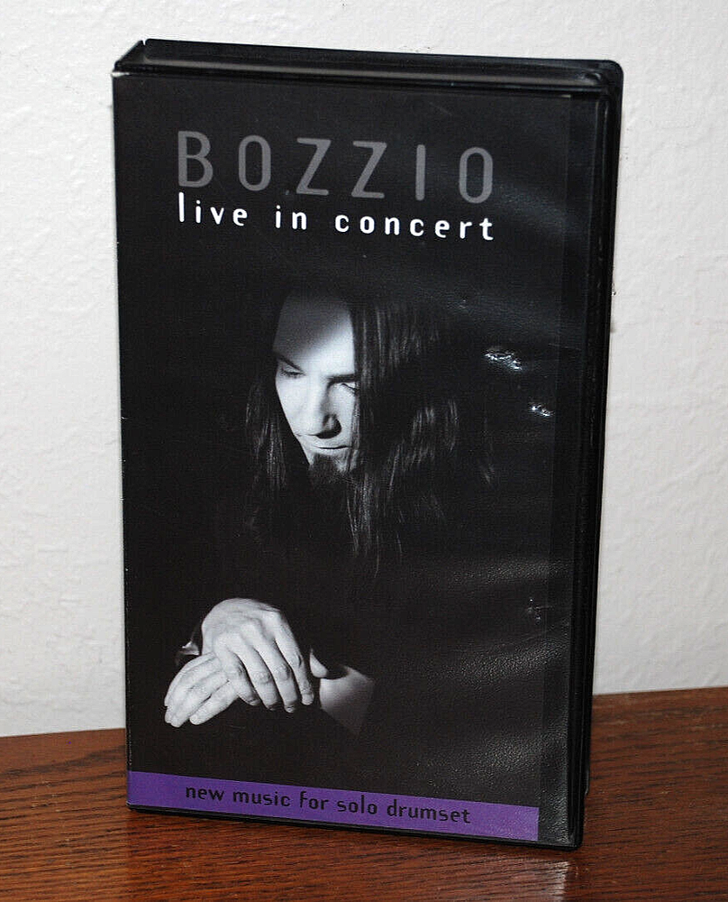BOZZIO Live In Concert VHS Video Tape 1998 Drummer Percussionist Ostinatos Rare