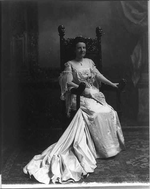 Mrs Roosevelt,Edith Kermit Carow,fan,First Lady,President Theodore,family,c1903