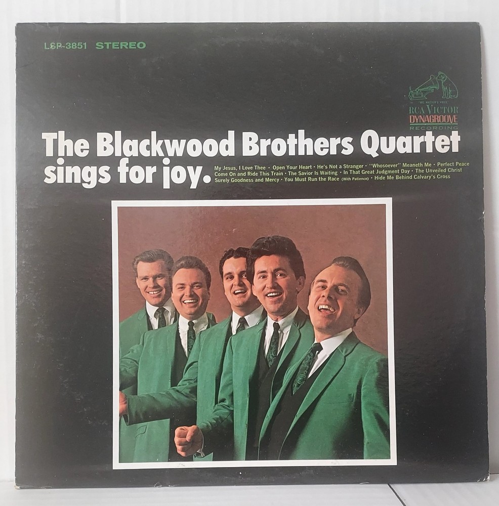Blackwood Brothers Quartet Sings For Joy Southern Gospel LP RECORD ALBUM