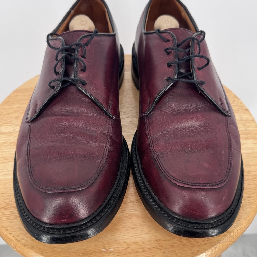 Allen Edmonds Brentwood Shoes Mens 9.5 E Brown Leather Derby Dress Made USA