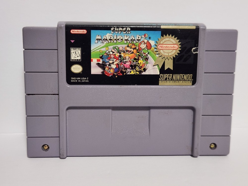 Super Mario Kart (Nintendo SNES, 1992) Cart Only - Authentic & Tested!