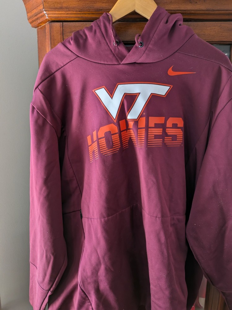 Nike Dri-fit Virginia Tech Hokies VT Hoodie Mens Size XXL