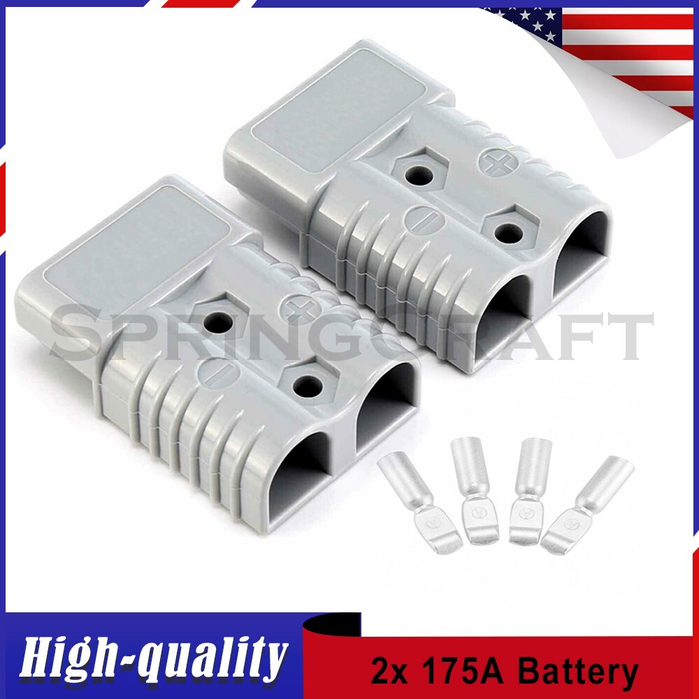 175A Battery Quick Connect Plug Winch Disconnect Terminal Connector Kit 600V NEW