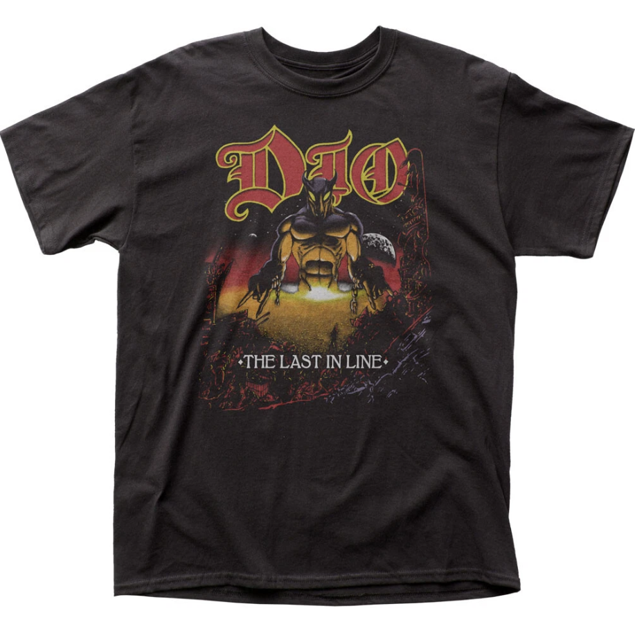 DIO The Last In Line T Mens T Shirt Rock and Roll Music Classic Band Tee Black