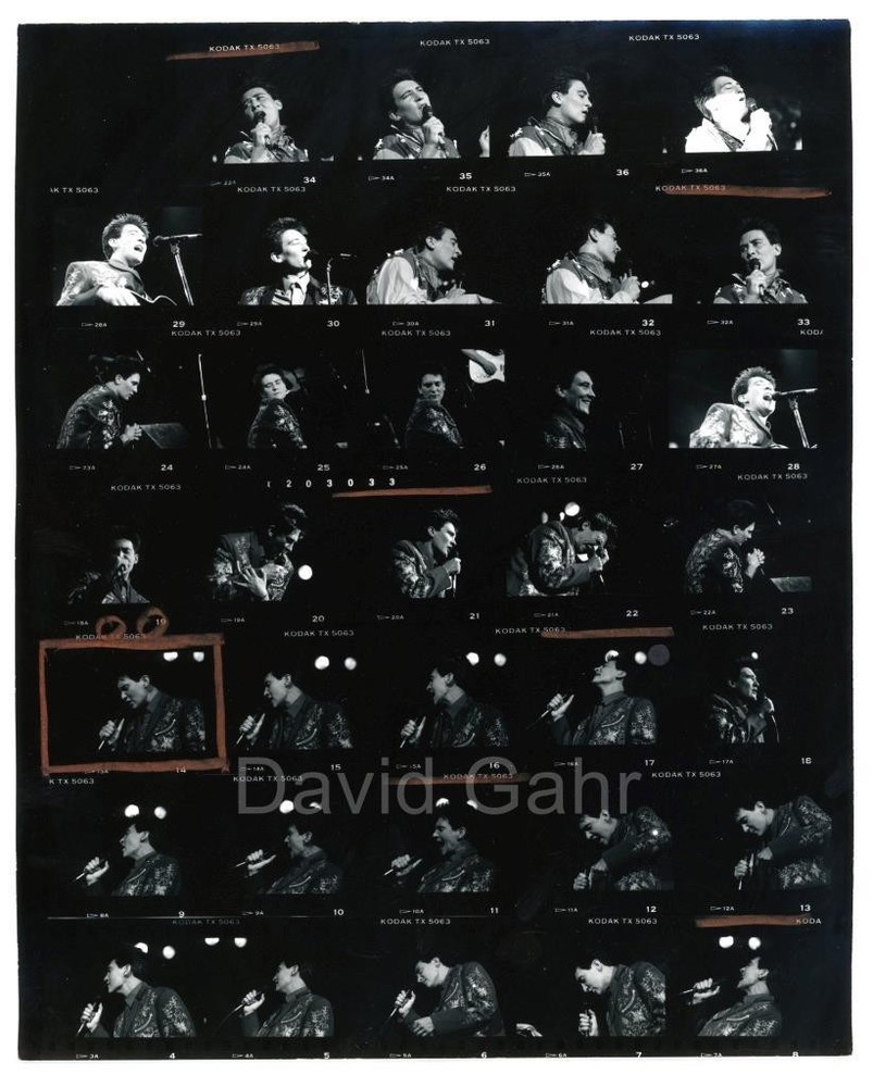 '89 KD Lang NYC Canadian Singer Guitarist Original Gahr Contact Sheet Photo A889