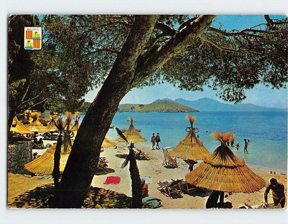 Postcard View Of Formentor Beach Majorca Spain