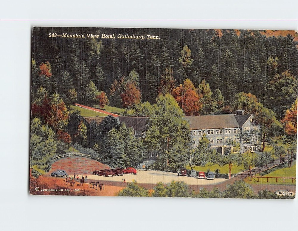 Postcard Mountain View Hotel Gatlinburg Tennessee USA