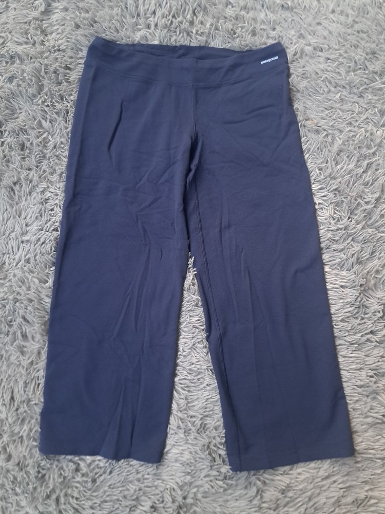 Patagonia Pants Womens Medium Capilene Base Layer Blue Bottoms Stretch Hike