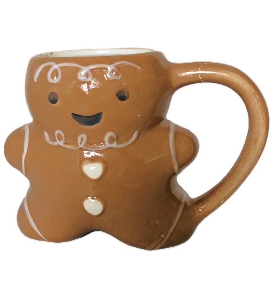 Peppermint And Pine Gingerbread Mug Christmas 2024 Hand Painted