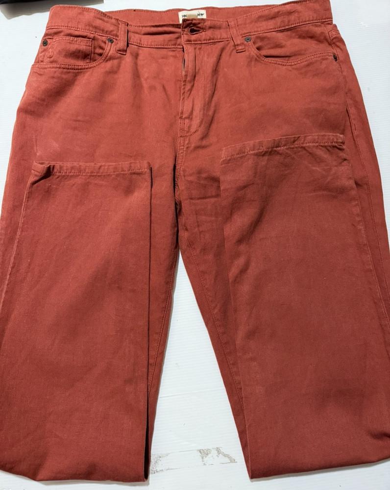 Todd Snyder Italian Cotton-Linen 5-Pocket Pant 33/32 (34in)Rust(earthy Red/brwn)