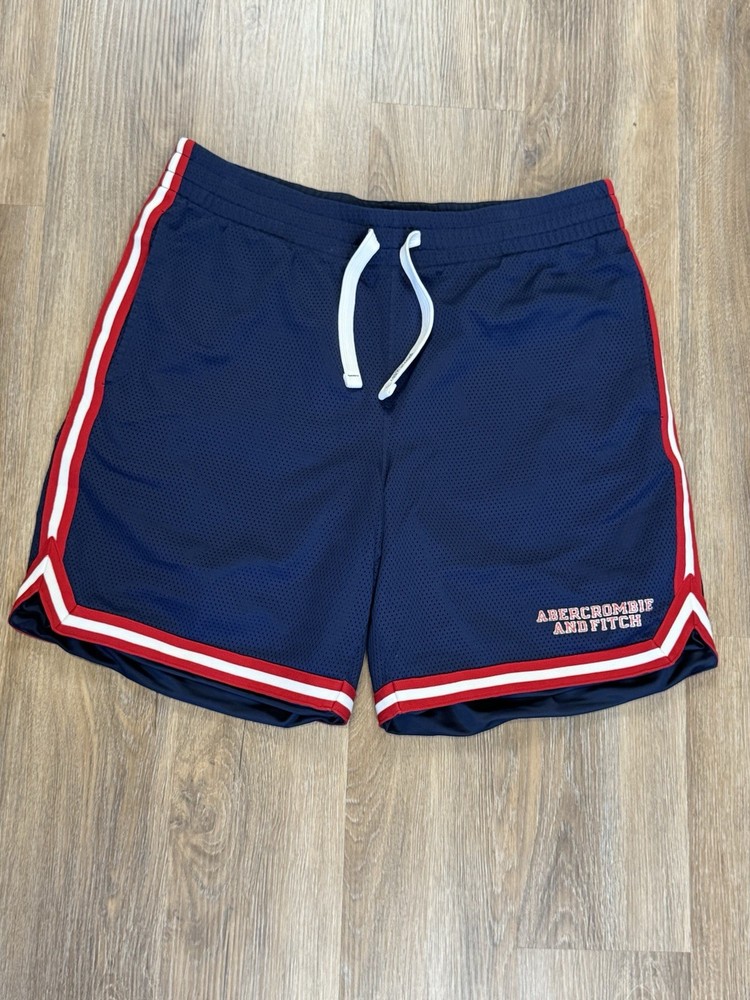 Vintage Abercrombie and Fitch Basketball Shorts Drawstring Pockets Y2K Mens Med