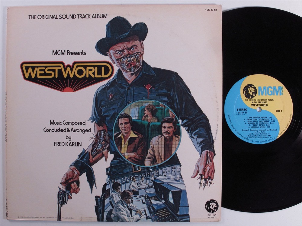 WESTWORLD OST Fred Karlin MGM 1SE-47-ST LP VG+ c