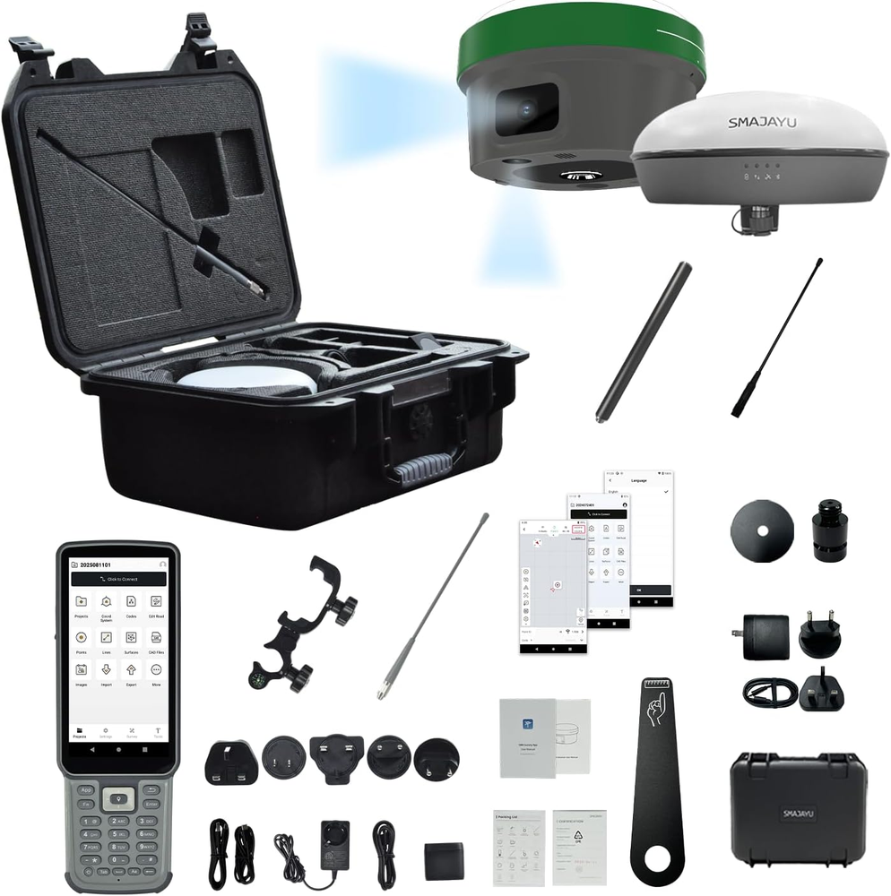 SMA60AR Rover+SMA20Base RTK Receiver Photogrammetry GNSSLand Surveying Equipment