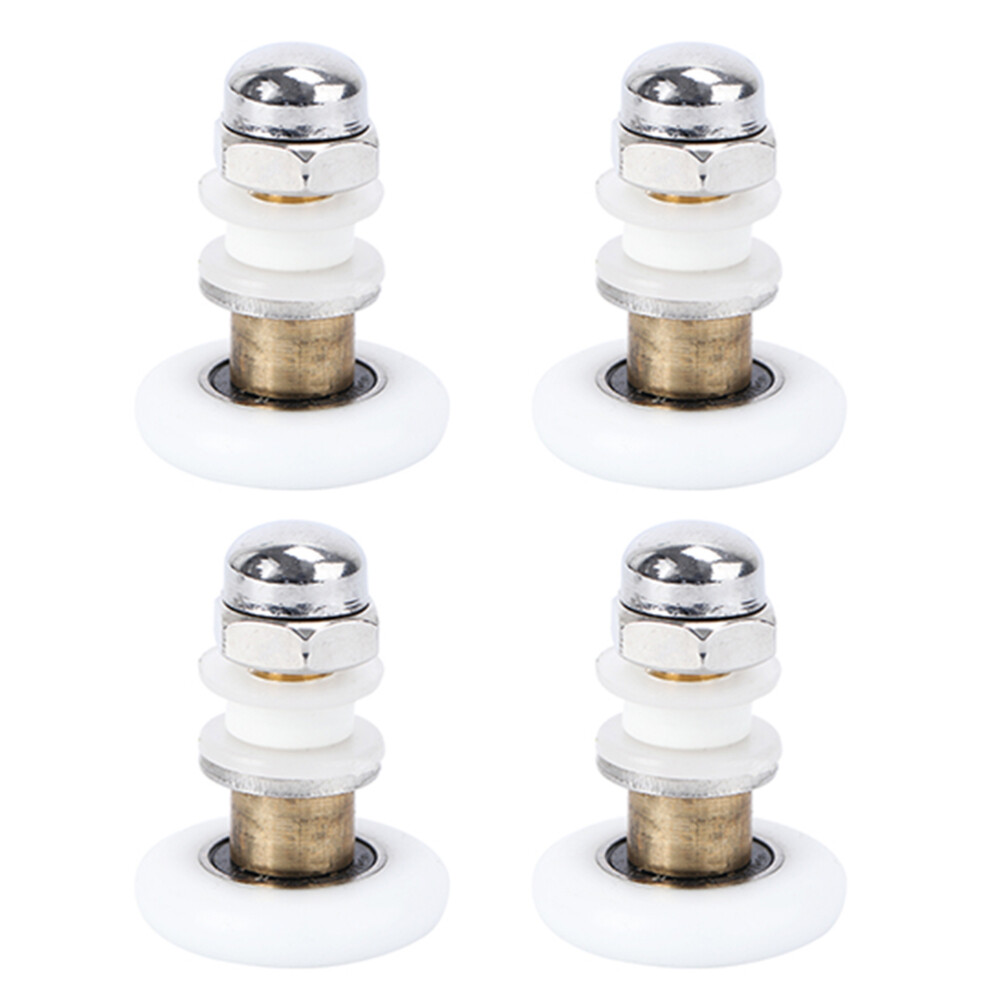 4 Pcs Shower Room Pulley Home Improvement Accessories Door Roller Wheels