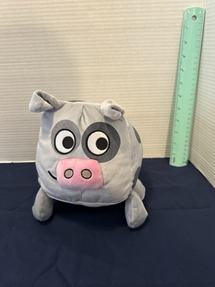 Kohls Cares Dada Plush Stuffed Animal Toy Gray Cow Black Dots Jimmy Fallon