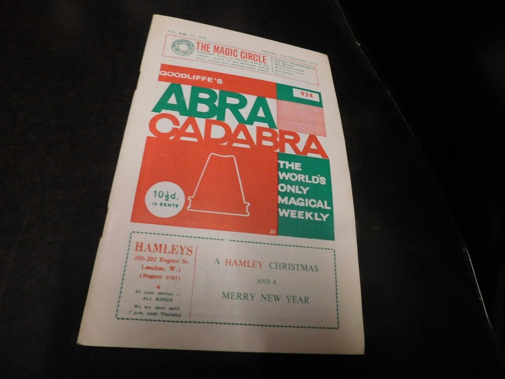 Vintage Magic / Magician Literature: Abra Cadabra #934-image