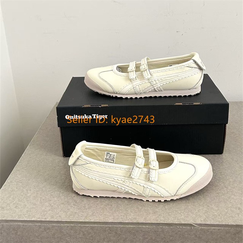 Vintage ONITSUKA TIGER MEXICO 66 TGRS BALLERINA Ivory/Cream 1182A660-752
